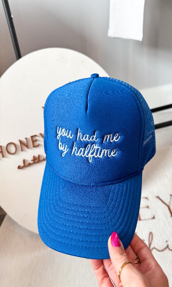 You Had Me By Halftime Trucker Hat - Honey + Pine Clothing  display picture 1
