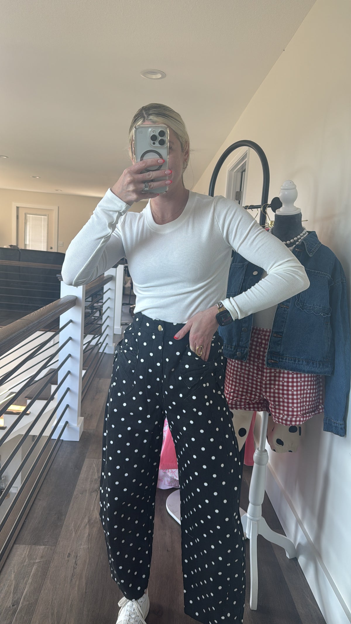 Snow White Ribbed Basic Top