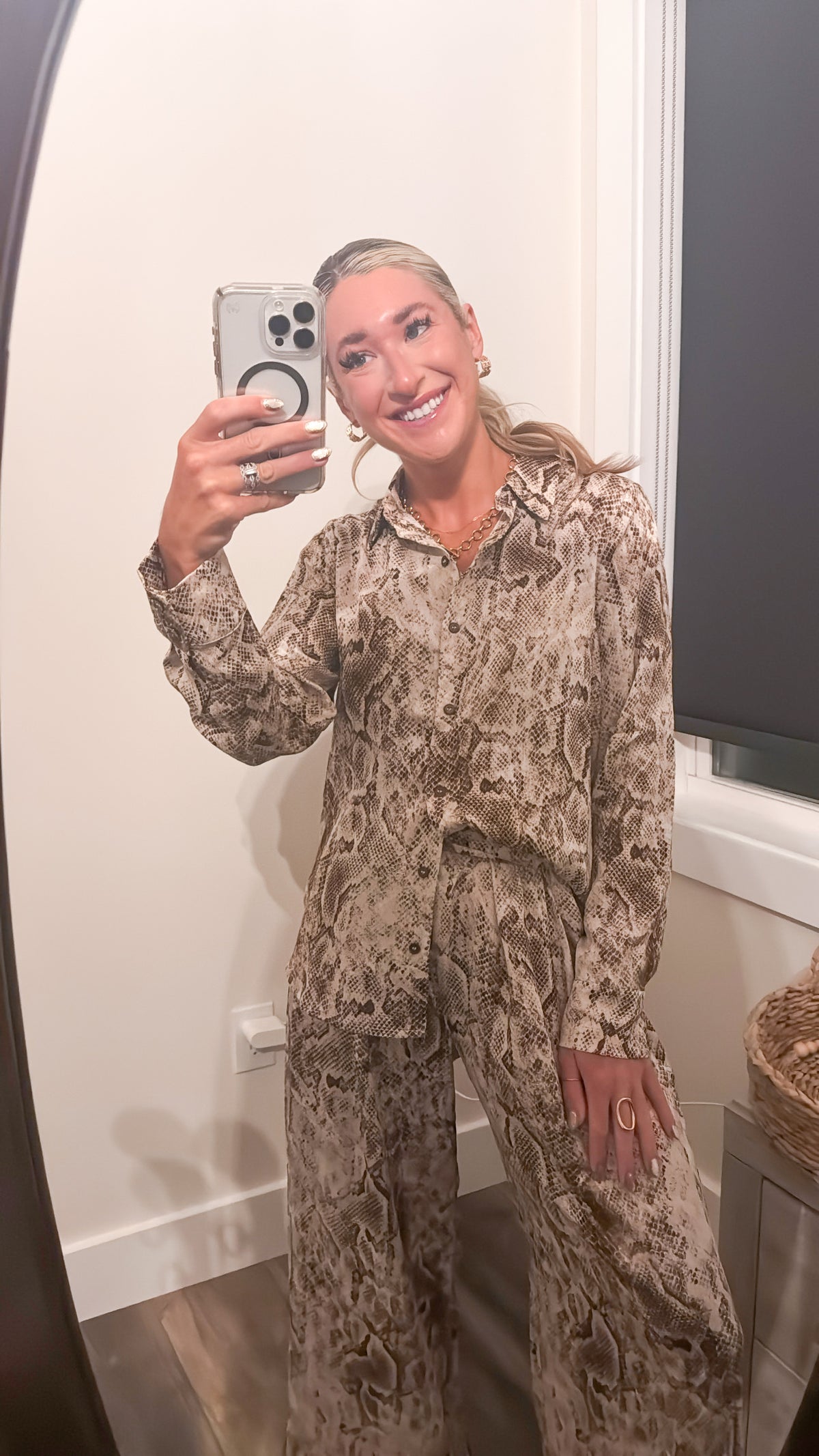 Sleek Snake Print Set