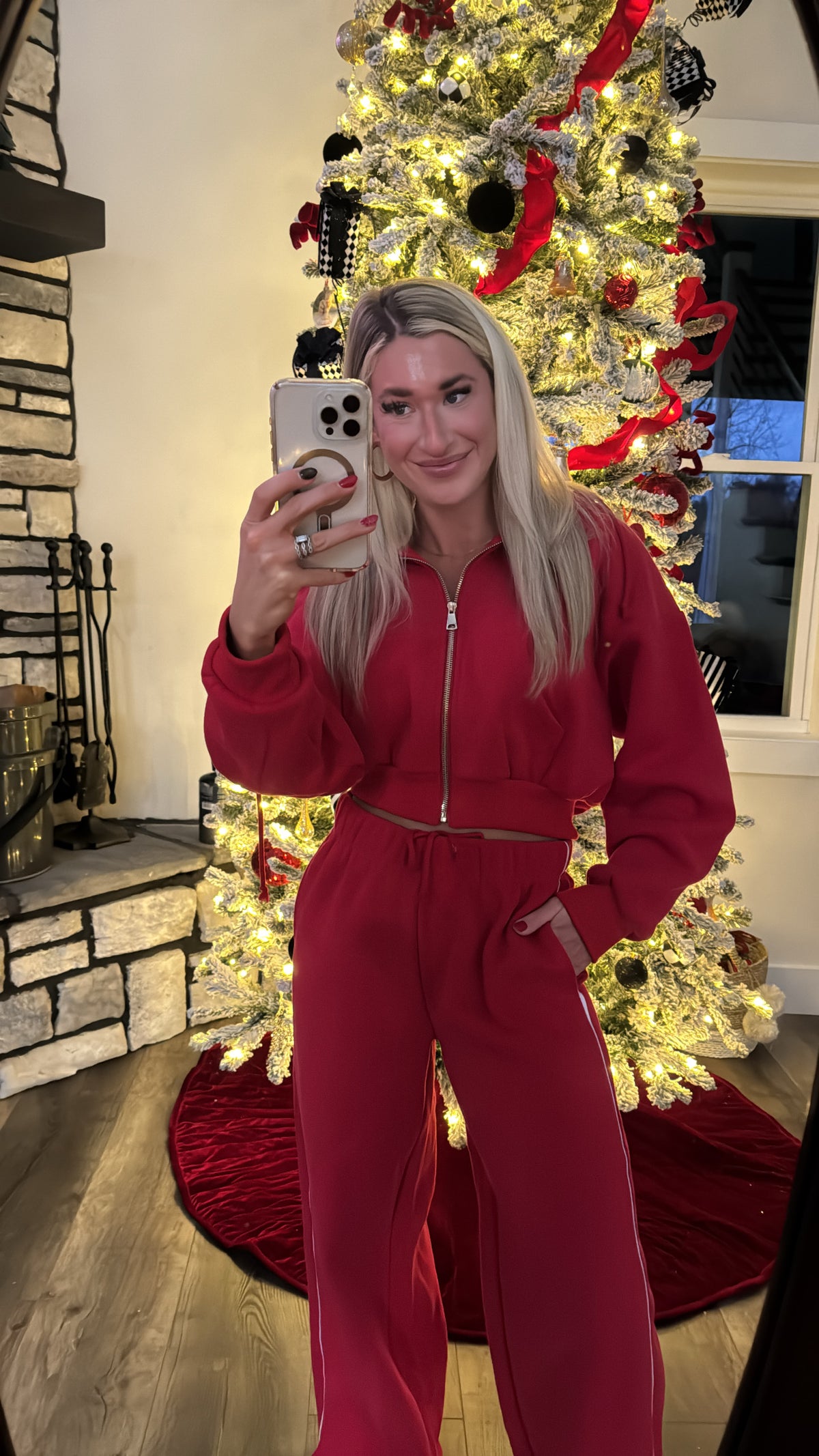 Santa Babe Zip Up Jacket