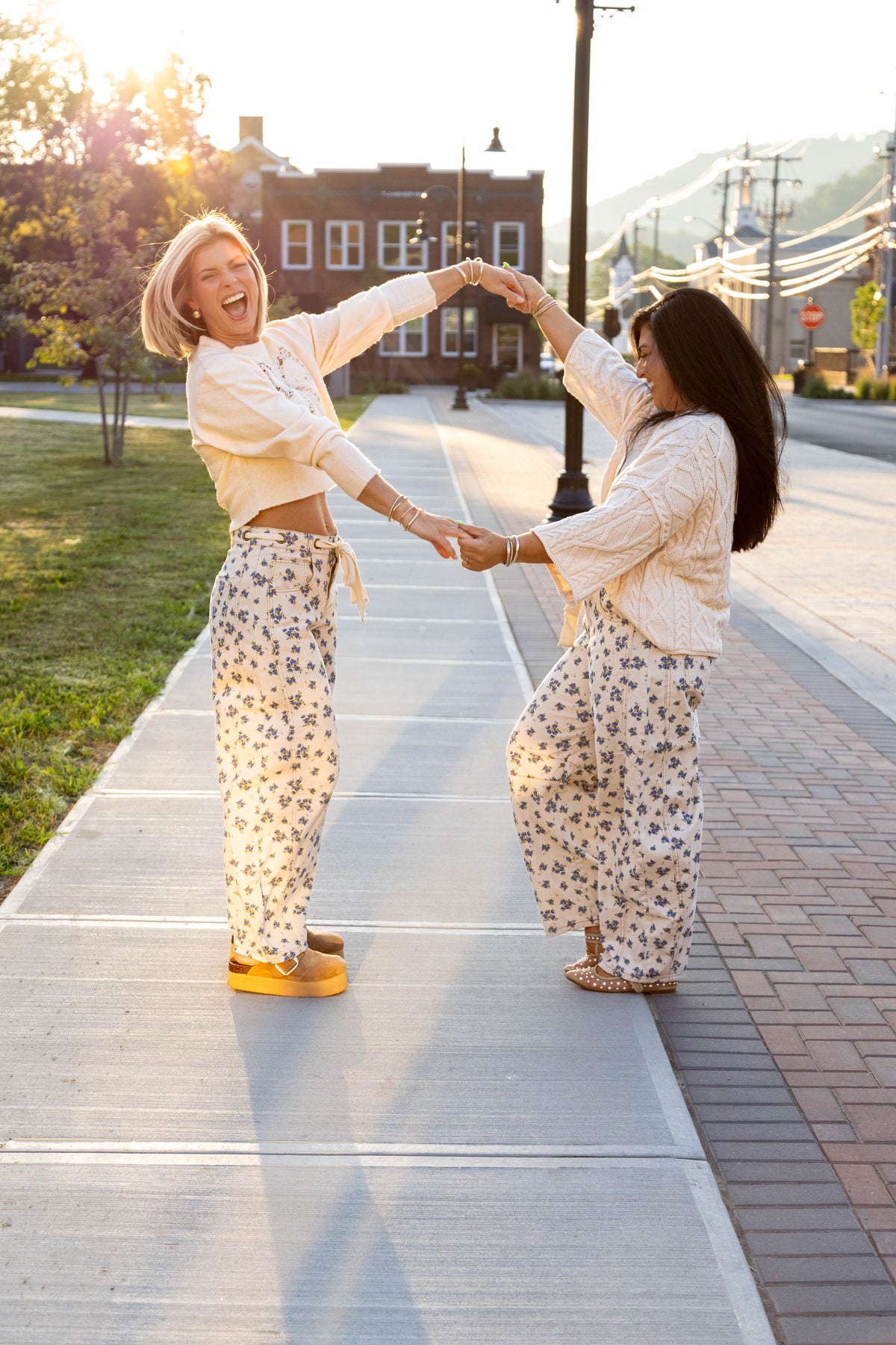 BELLE Floral Barrel Pant