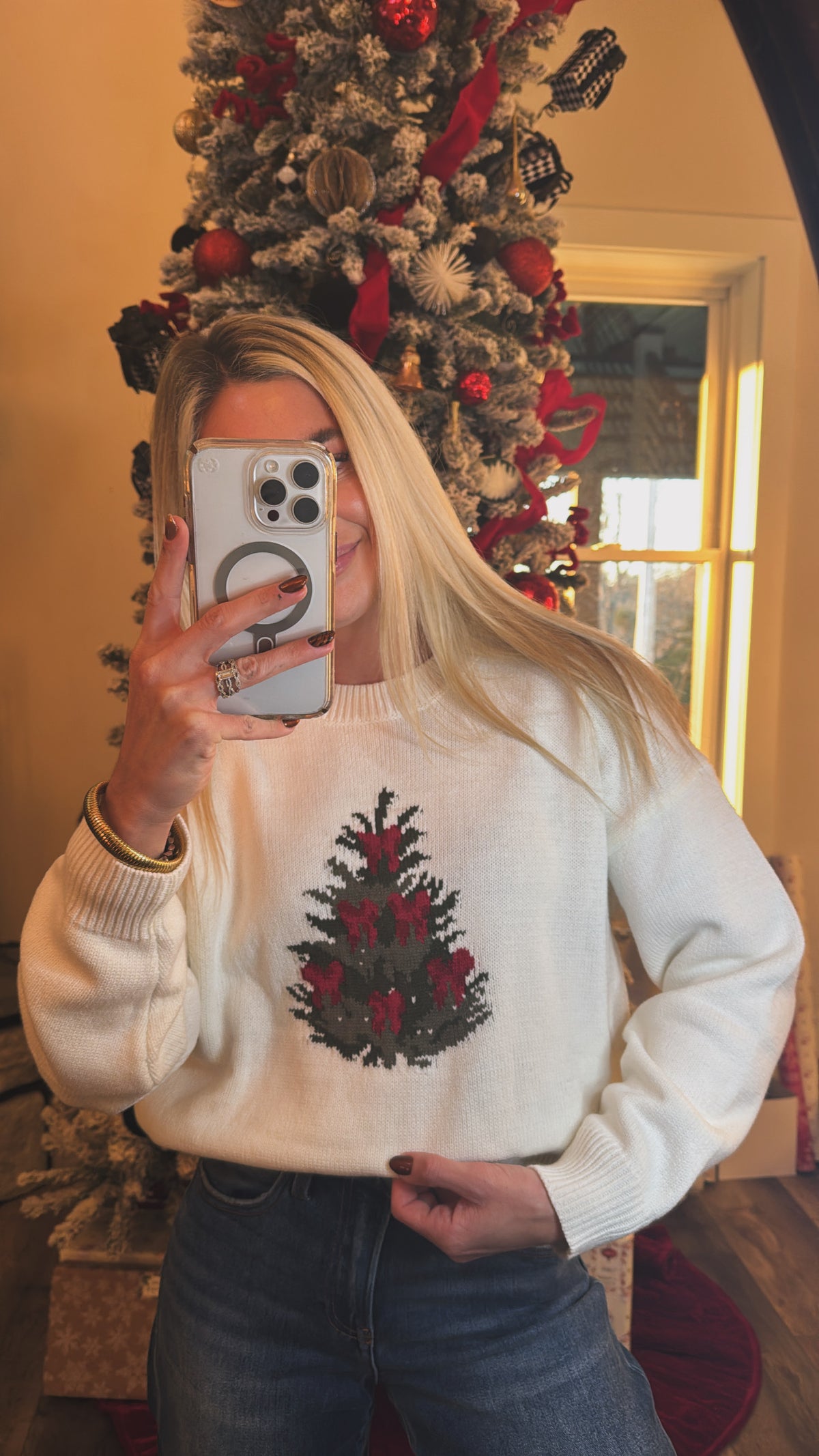 Ribbon Wrapped Sweater