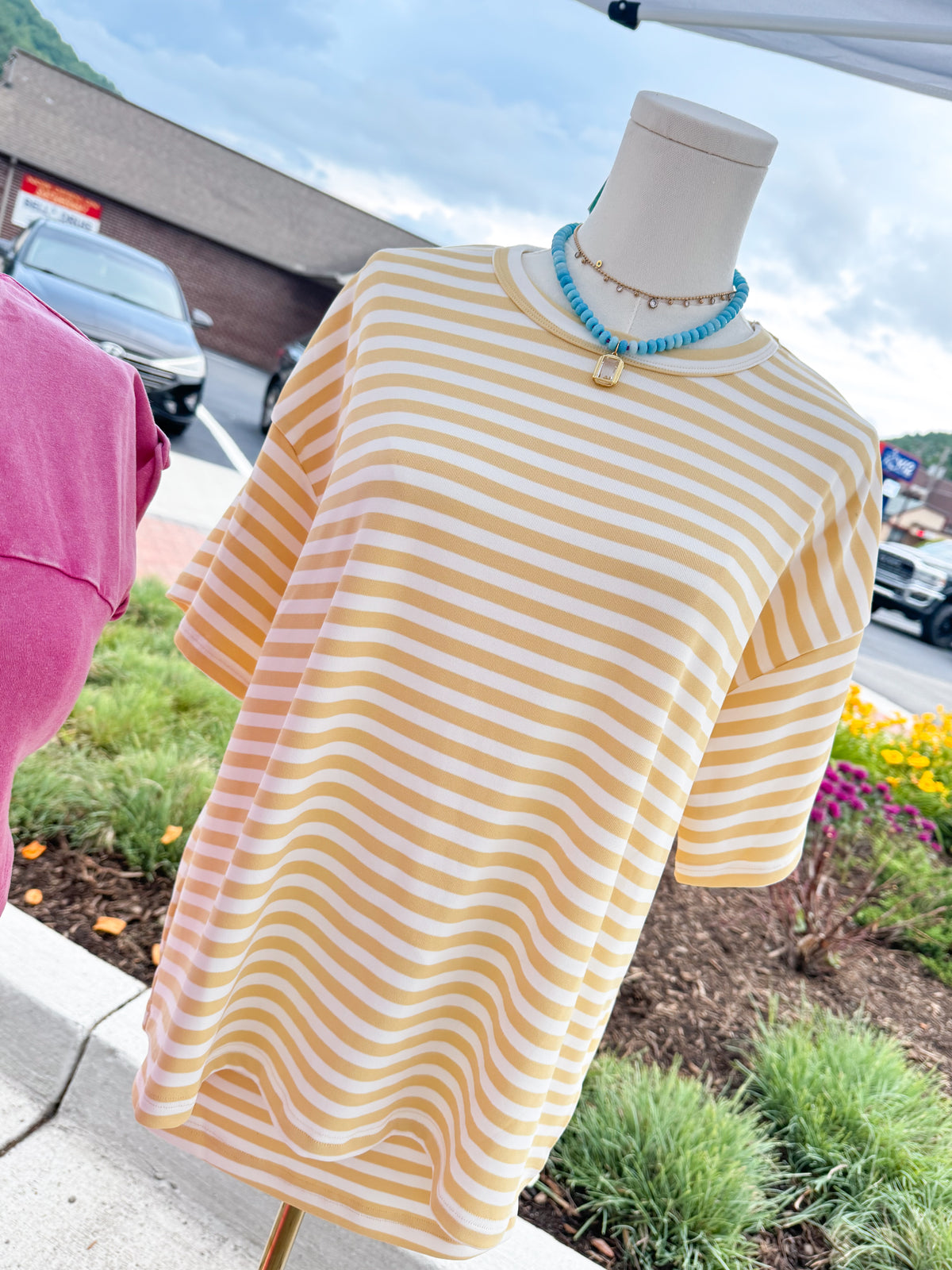 Lemon Stripe Skort Set