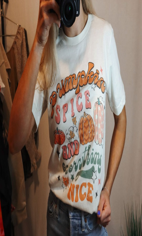 Pumpkin Spice and Everything Nice Graphic Tee