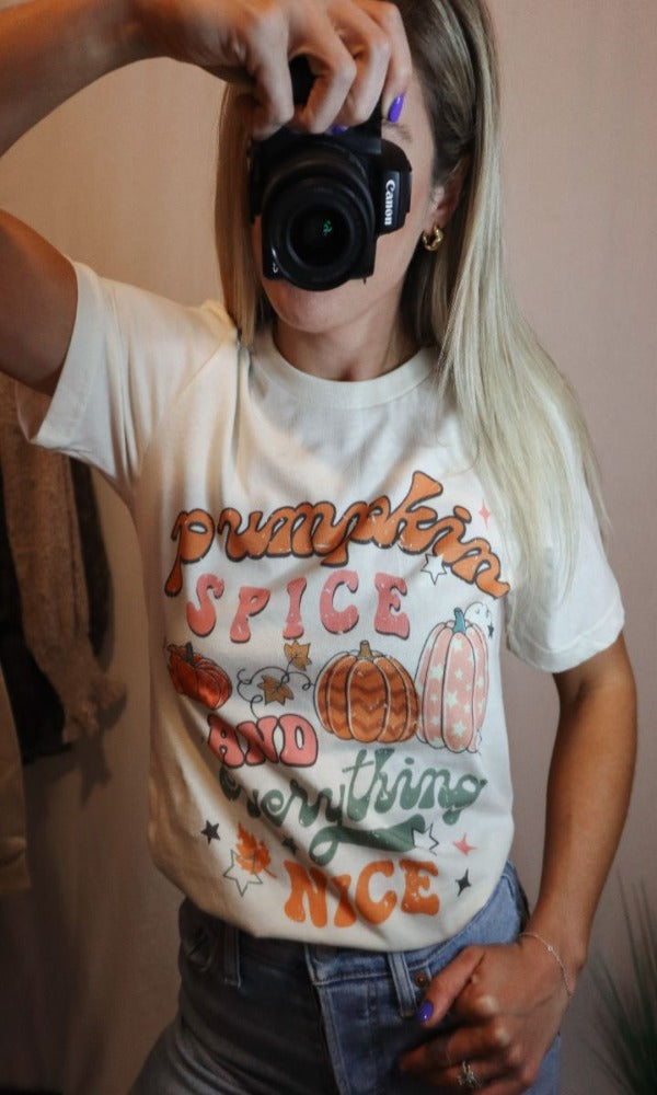 Pumpkin Spice and Everything Nice Graphic Tee