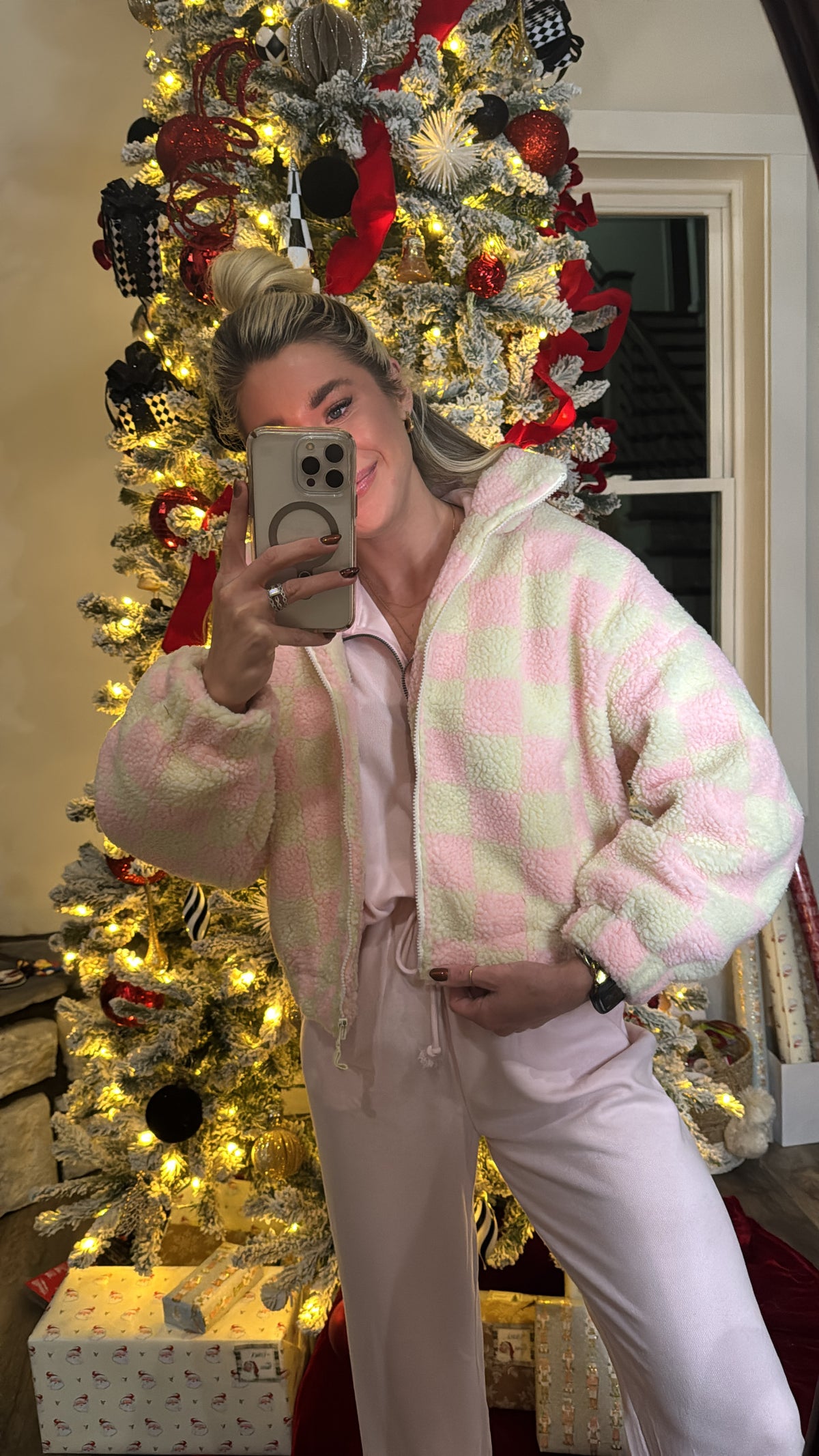 Bubblegum Cozy Sherpa Jacket