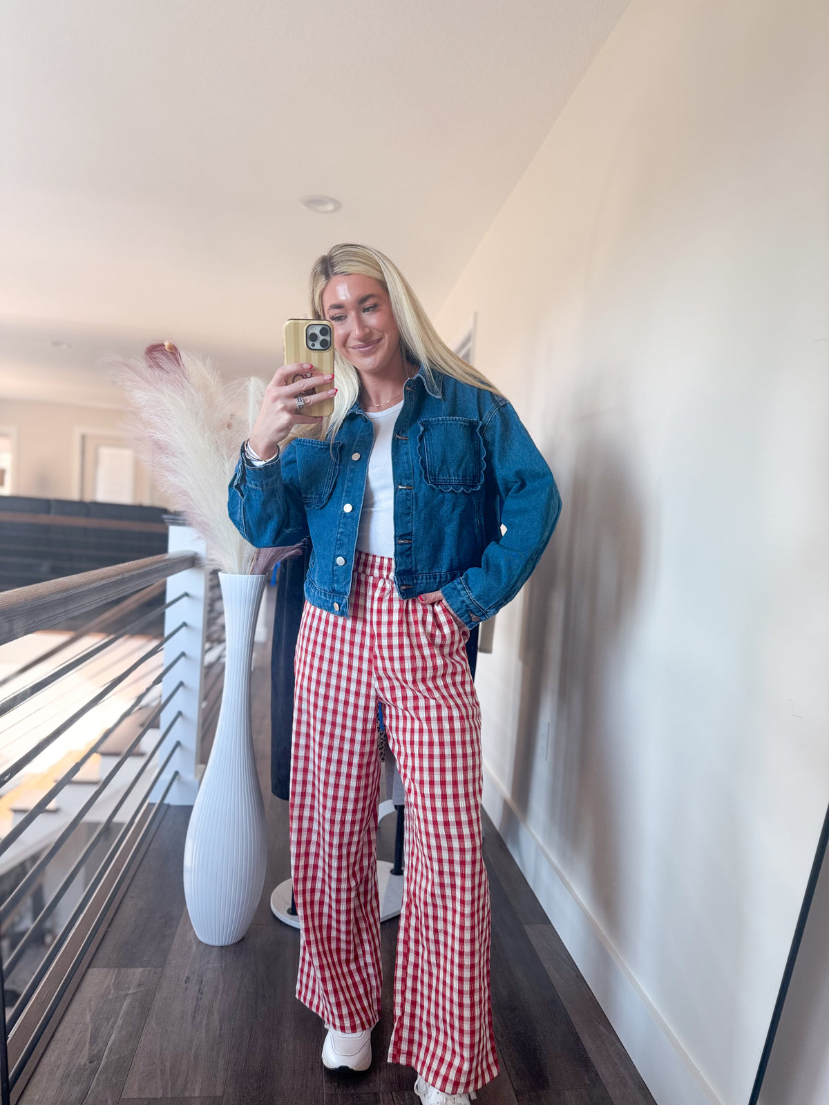Cherry Bomb Gingham Pant