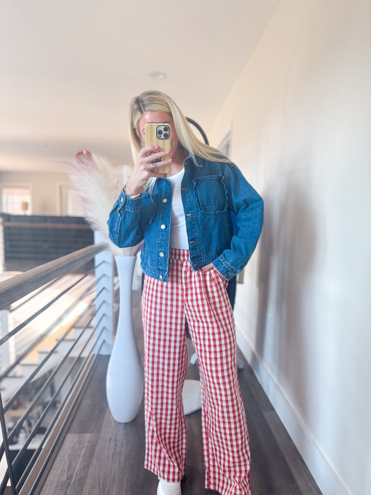 Cherry Bomb Gingham Pant