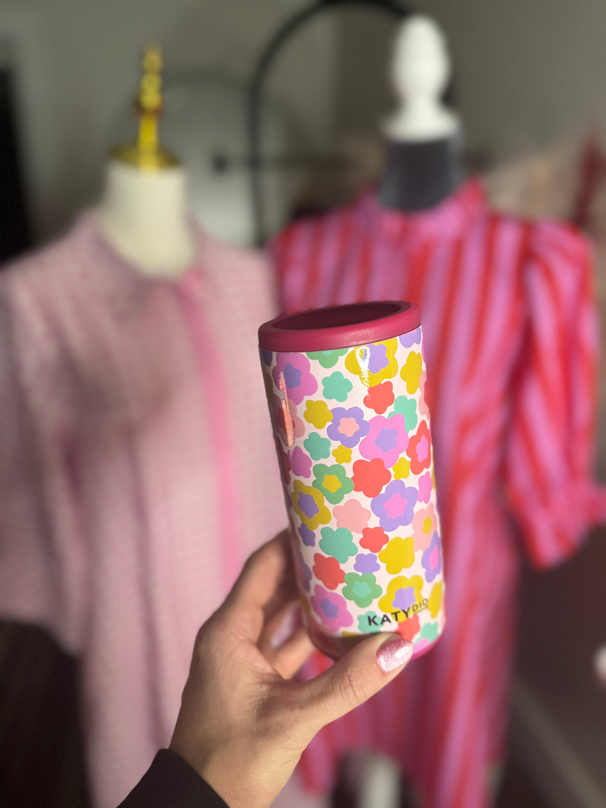Floral Slim Can