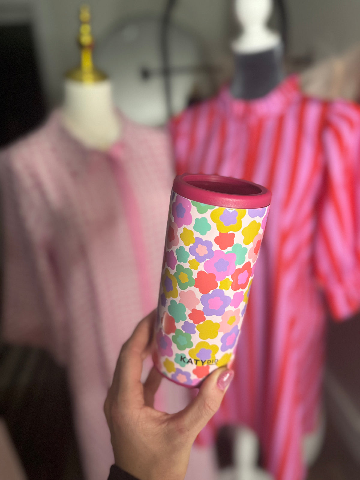 Floral Slim Can