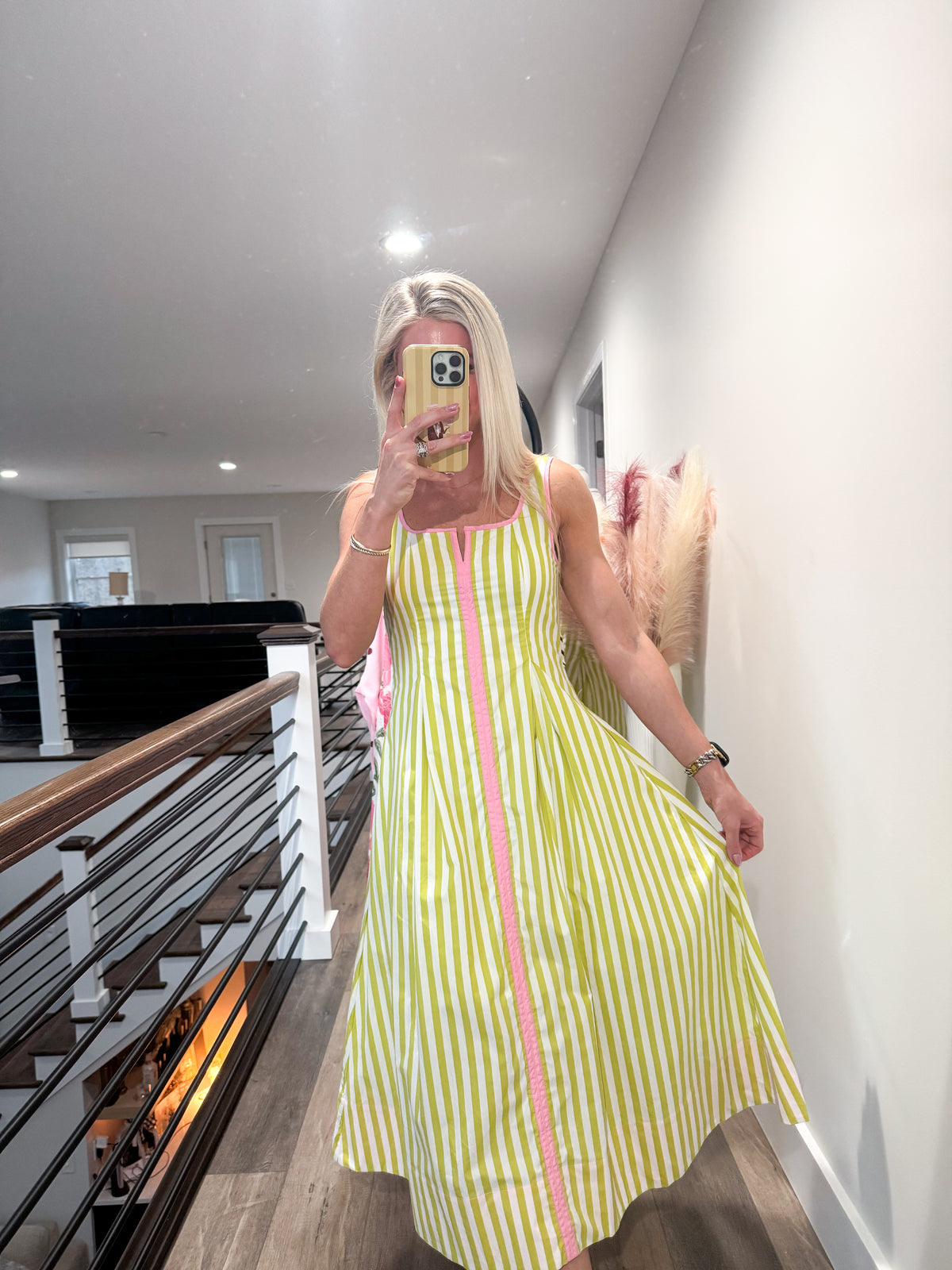 Laurel Stripe Midi Dress