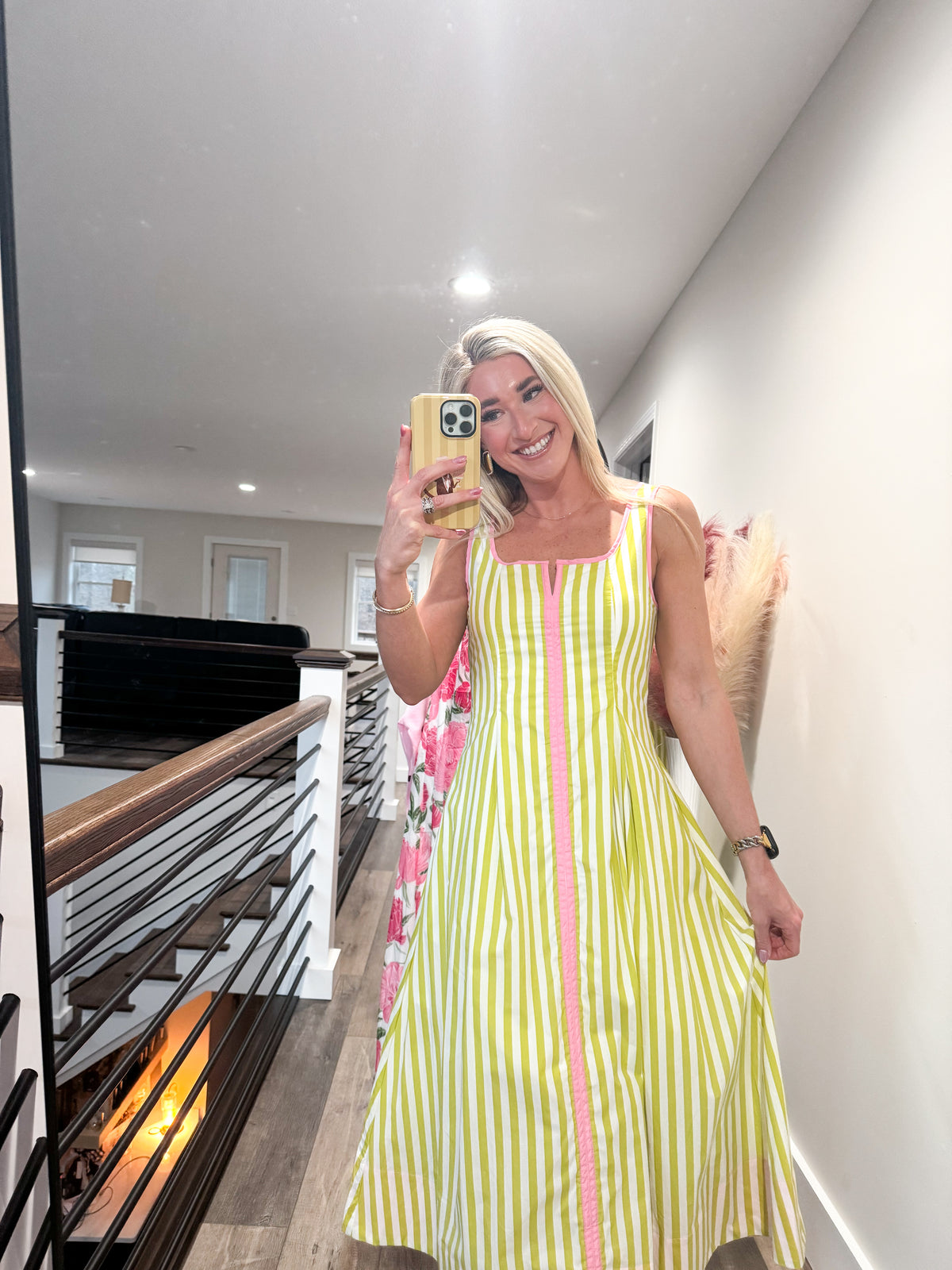 Laurel Stripe Midi Dress