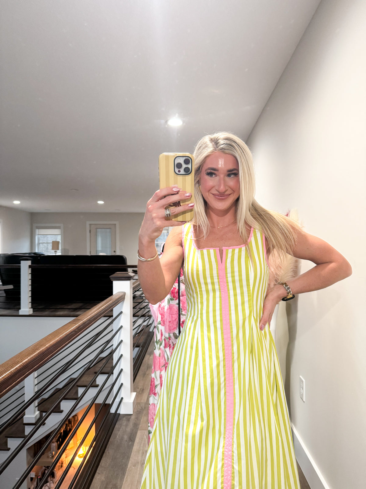 Laurel Stripe Midi Dress