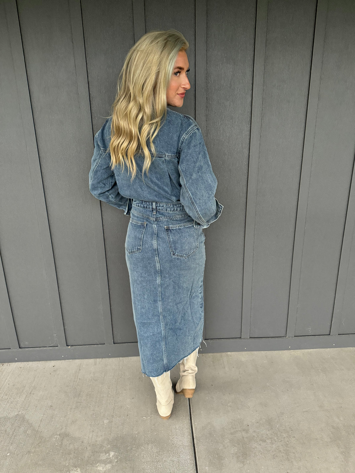 Davi Denim Midi Dress