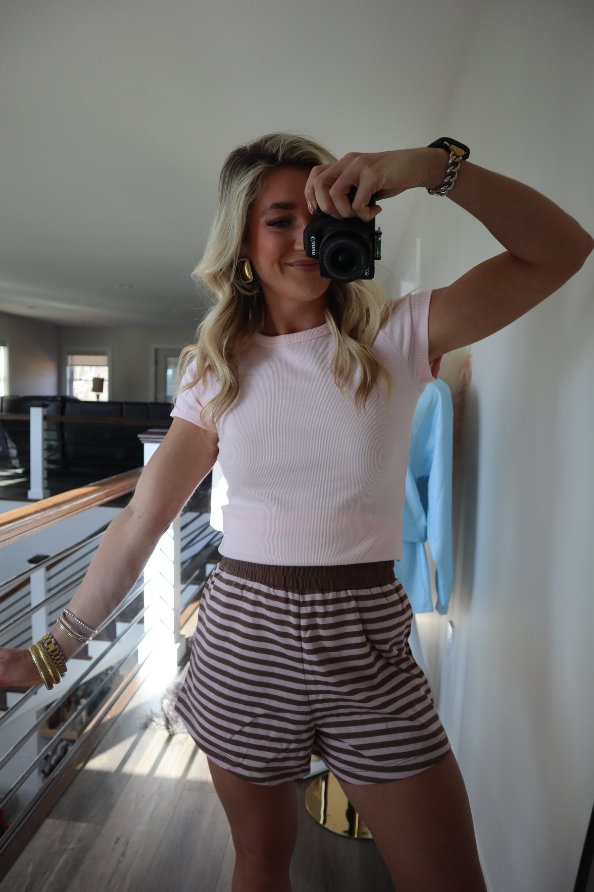 Strawberry Ribbed Tee