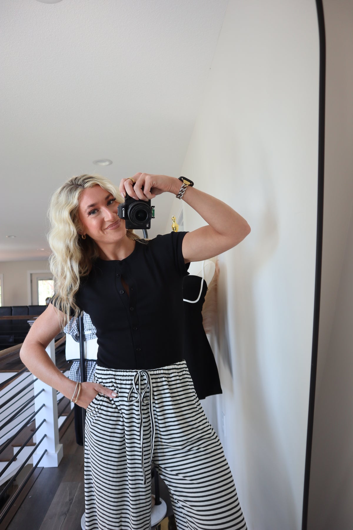 Blushing Babe Button Up Top