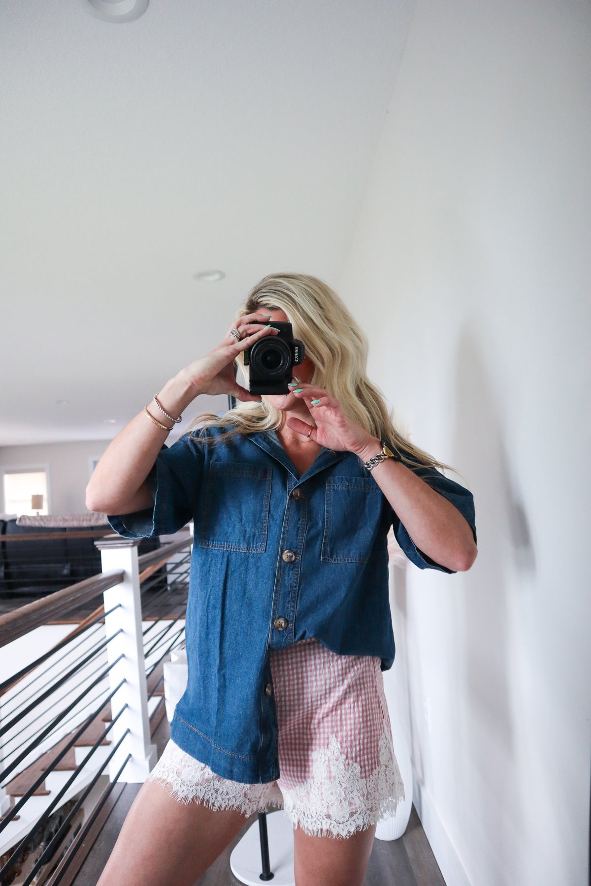 Dayna Denim Top