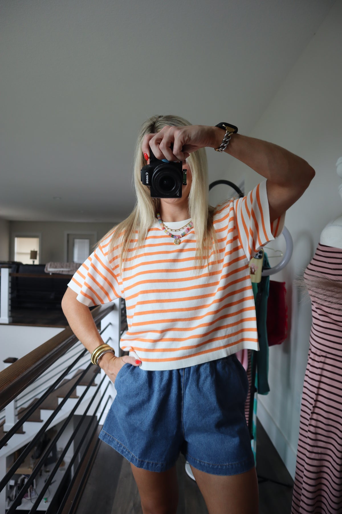Something in the Orange Stripe Top