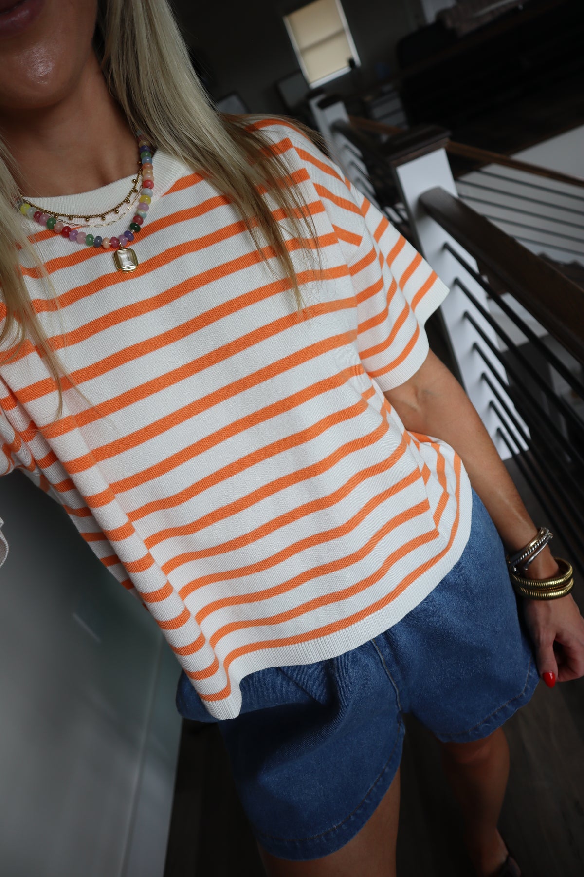 Something in the Orange Stripe Top