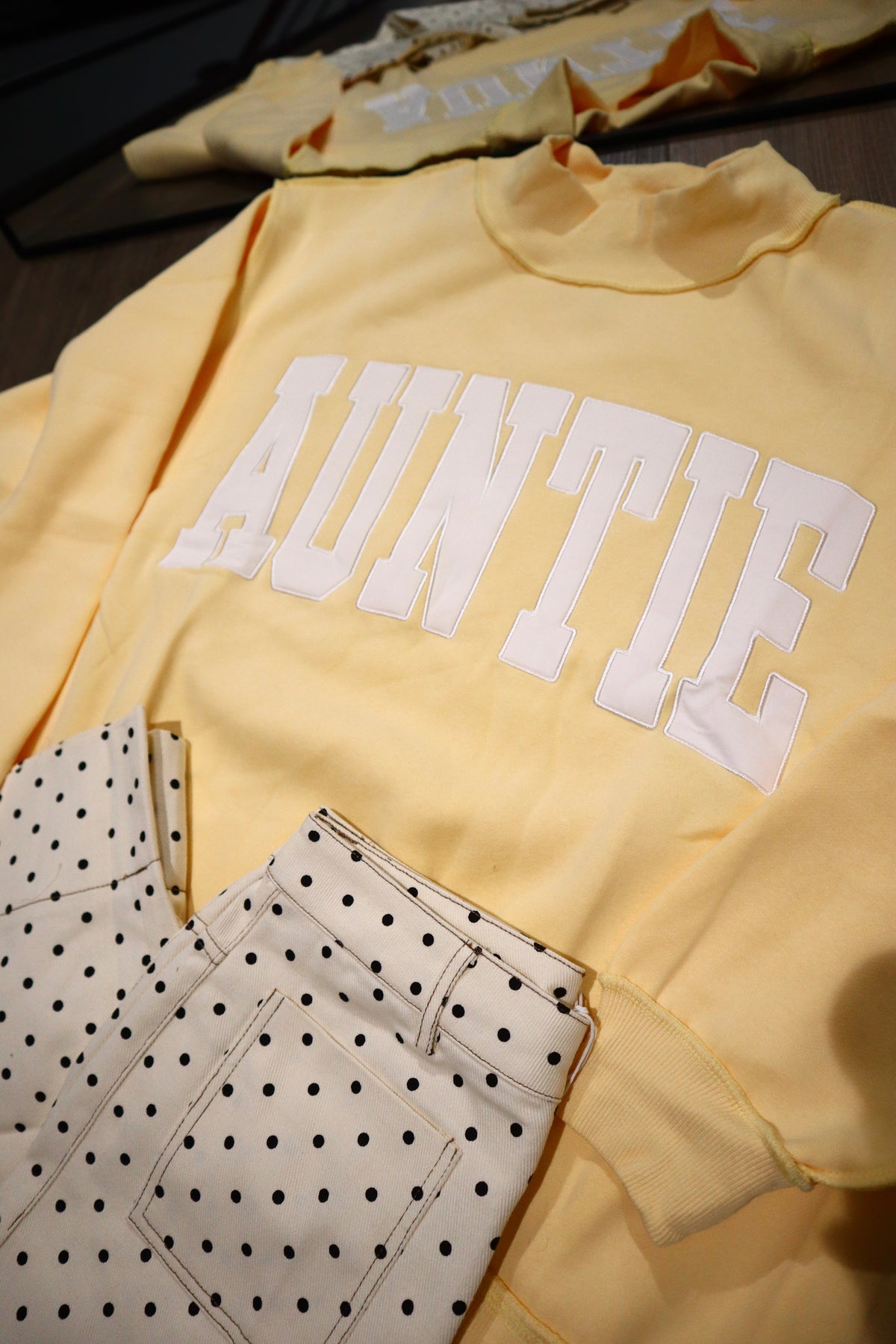 AUNTIE Oversized Mockneck