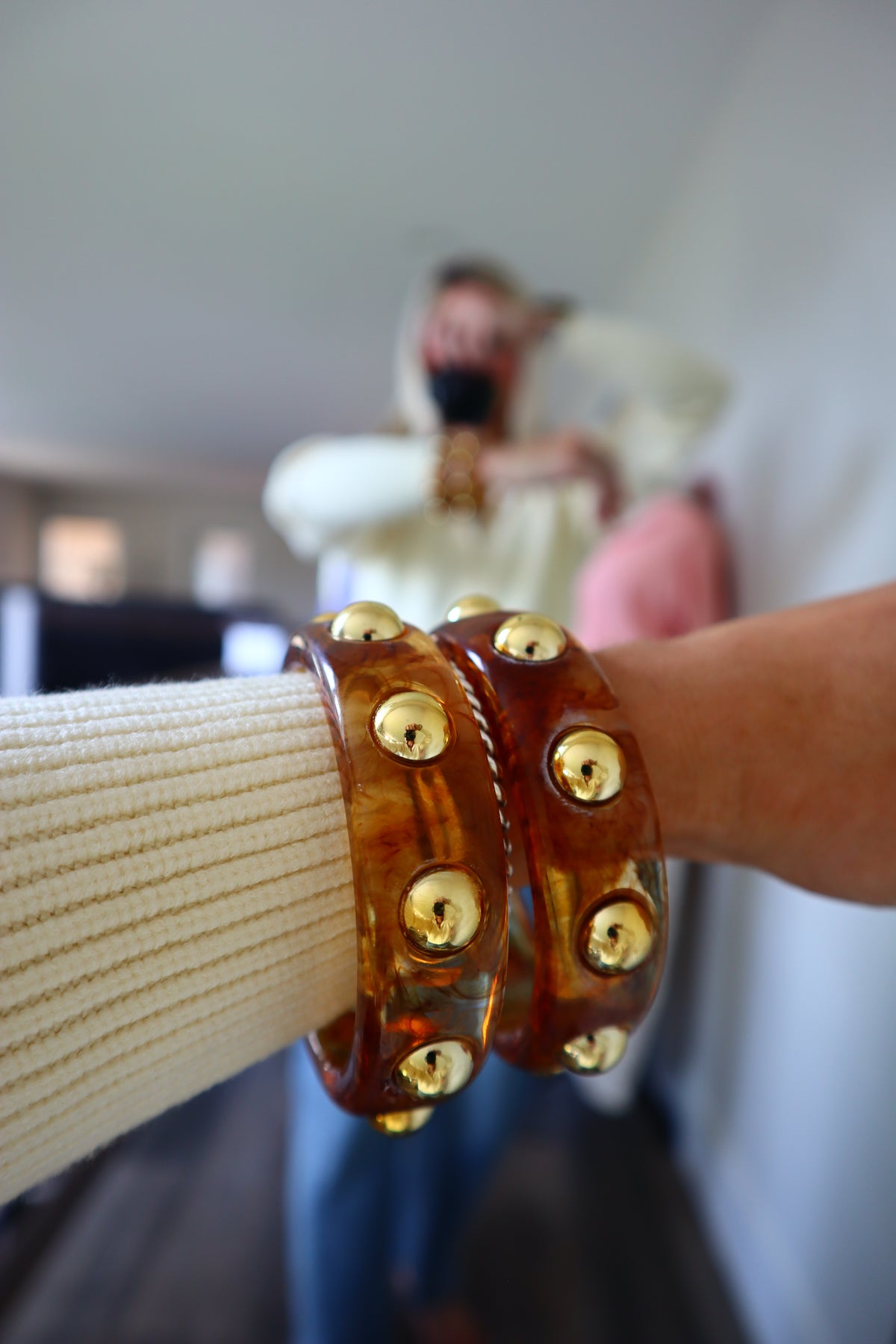 Studded Statement Bangle