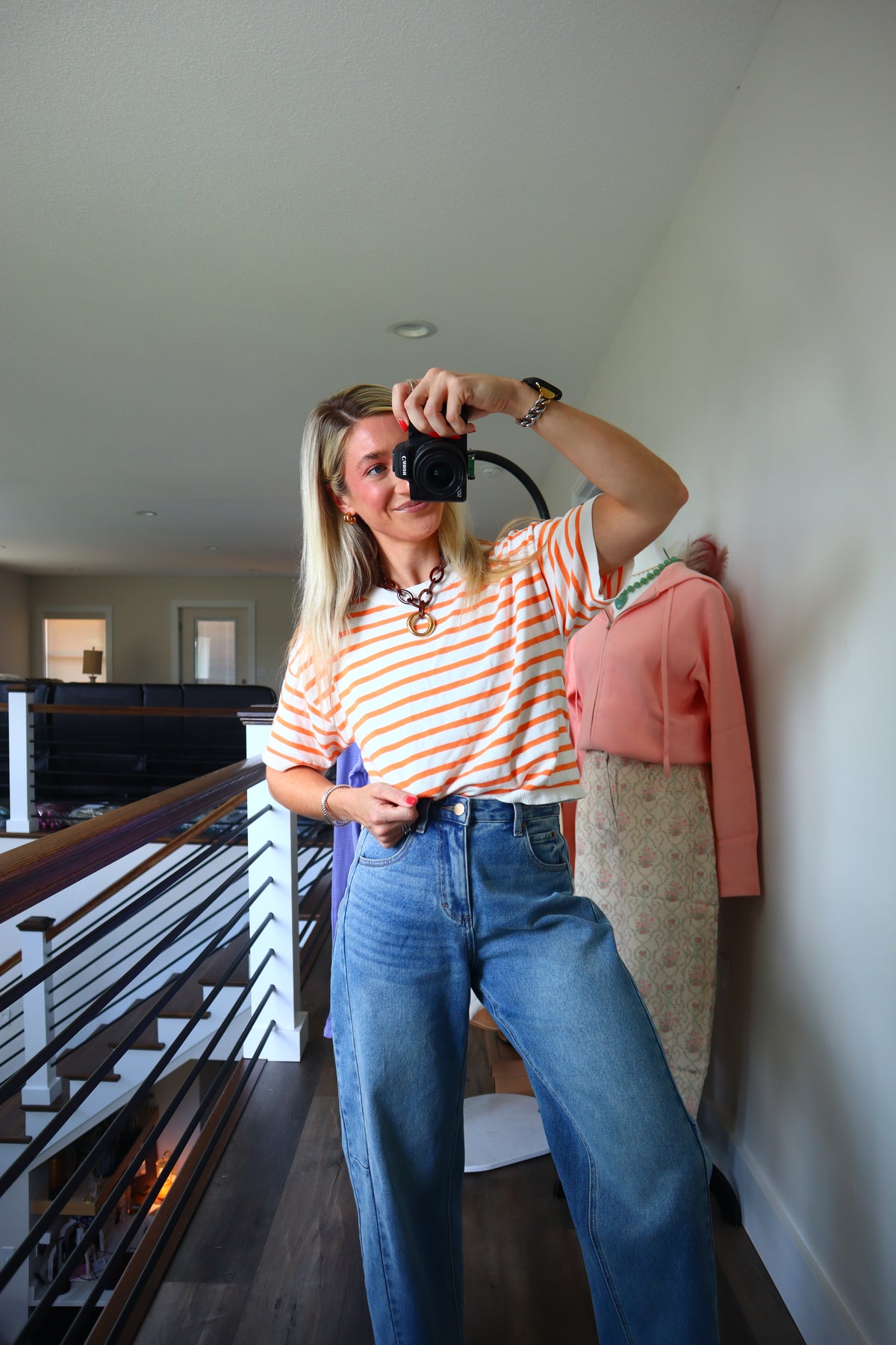 Something in the Orange Stripe Top