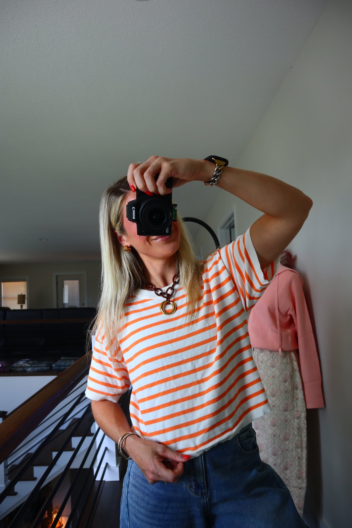 Something in the Orange Stripe Top