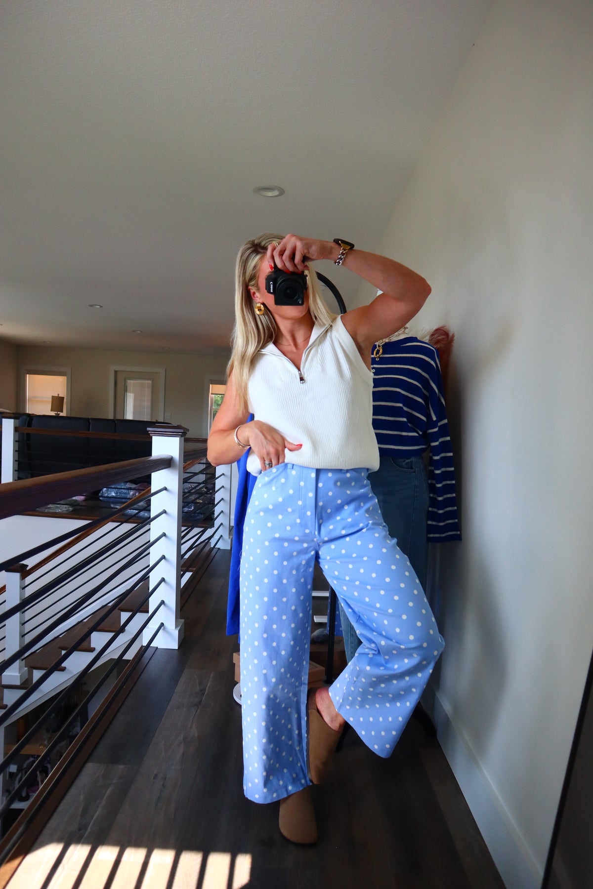 Sky Polka Dot Pants