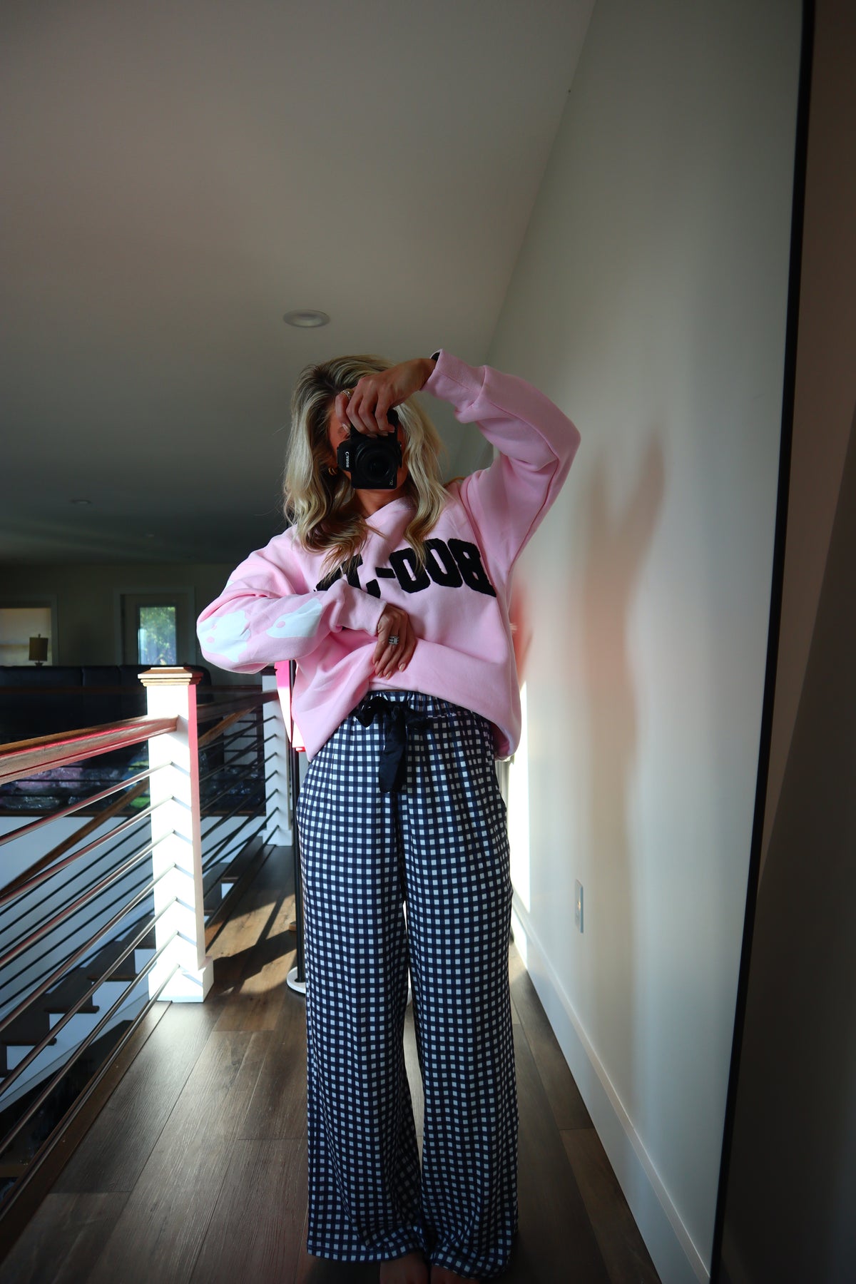 Black Magic Gingham Lounge Pant
