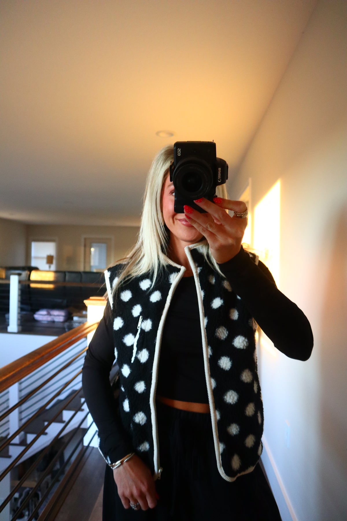 Chelsea Polka Dot Sherpa