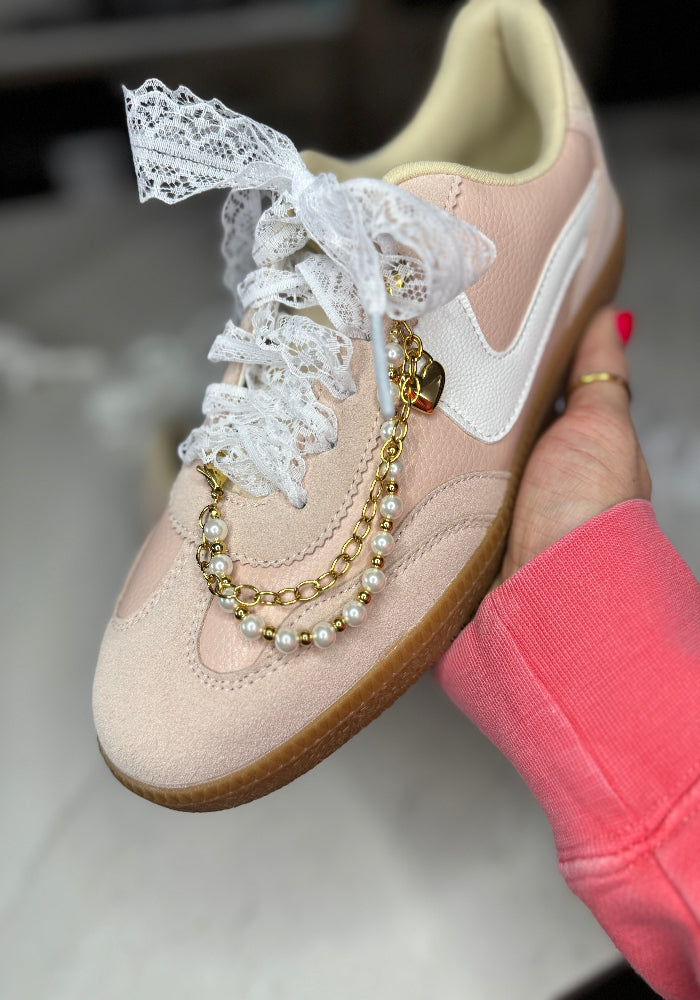 GOLD + PEARL SHOE CHAIN