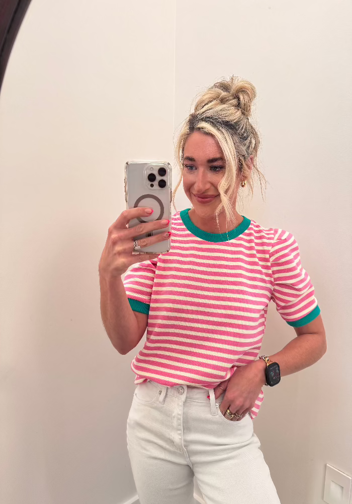 HAZEL Stripe Puff Sleeve Top