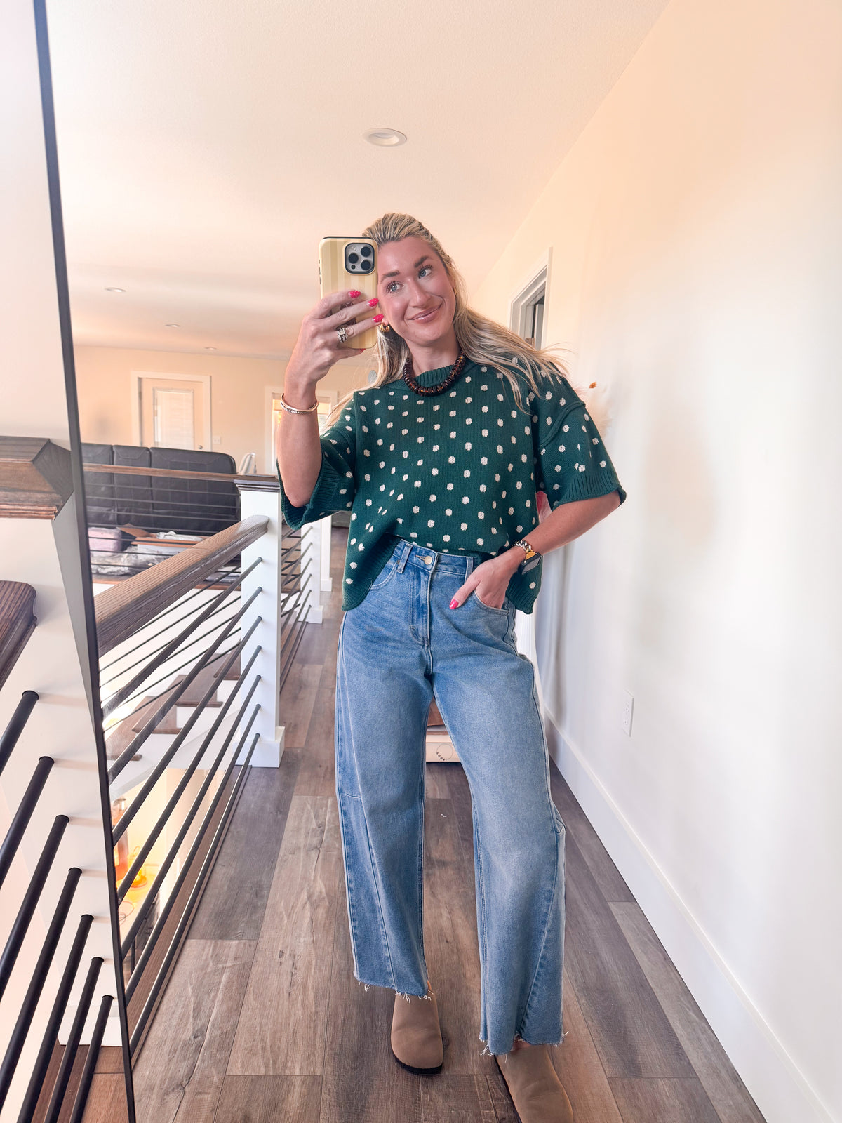 Kendra Polka Dot Top