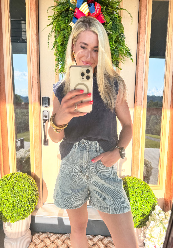 MIDNIGHT Blue Sweater Tank
