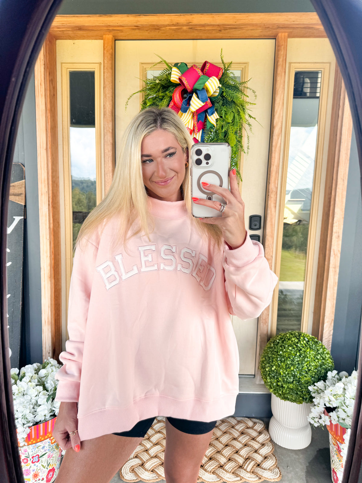 BLESSED OVERSIZED MOCKNECK