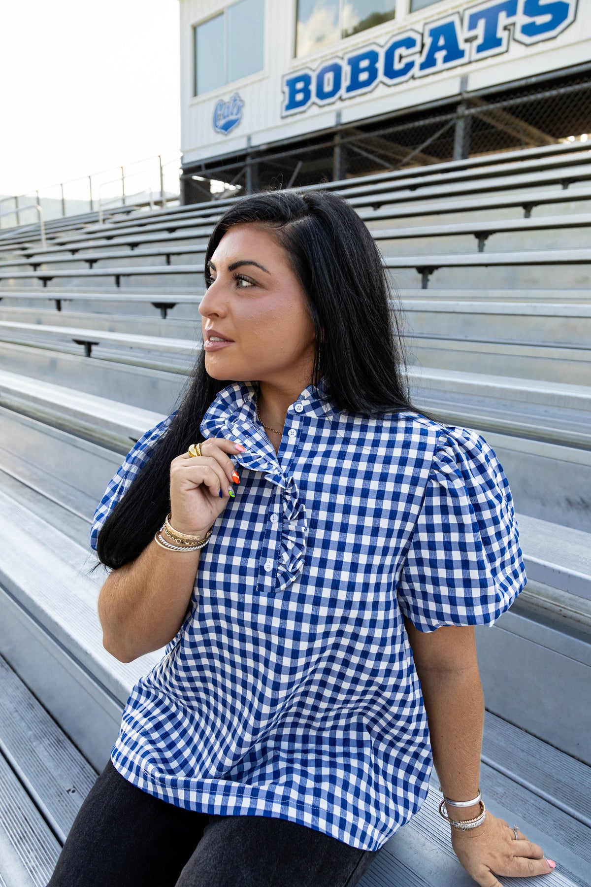 RYLIE Ruffle Puff Sleeve Top