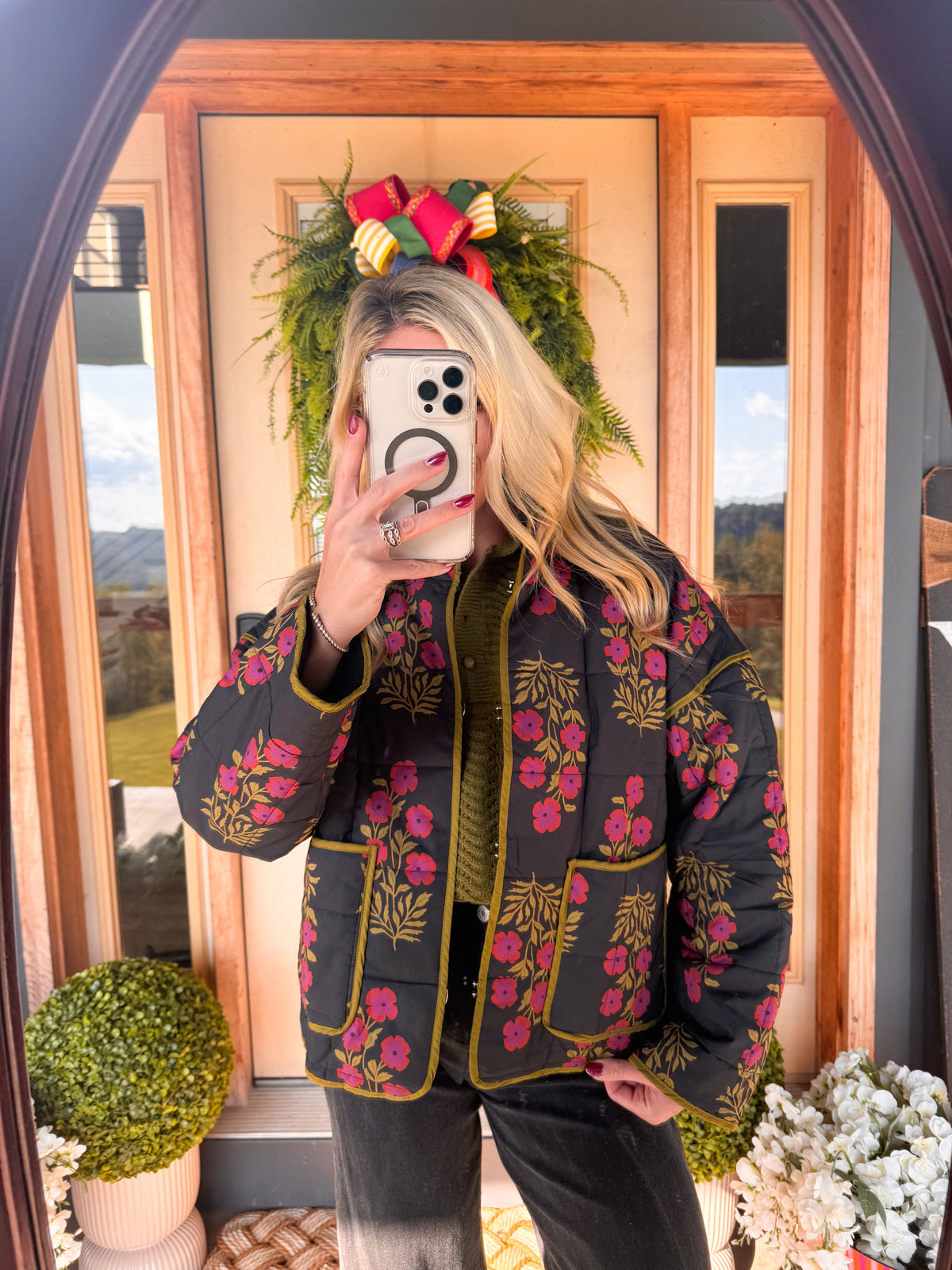 Hazel Floral Quilted Jacket