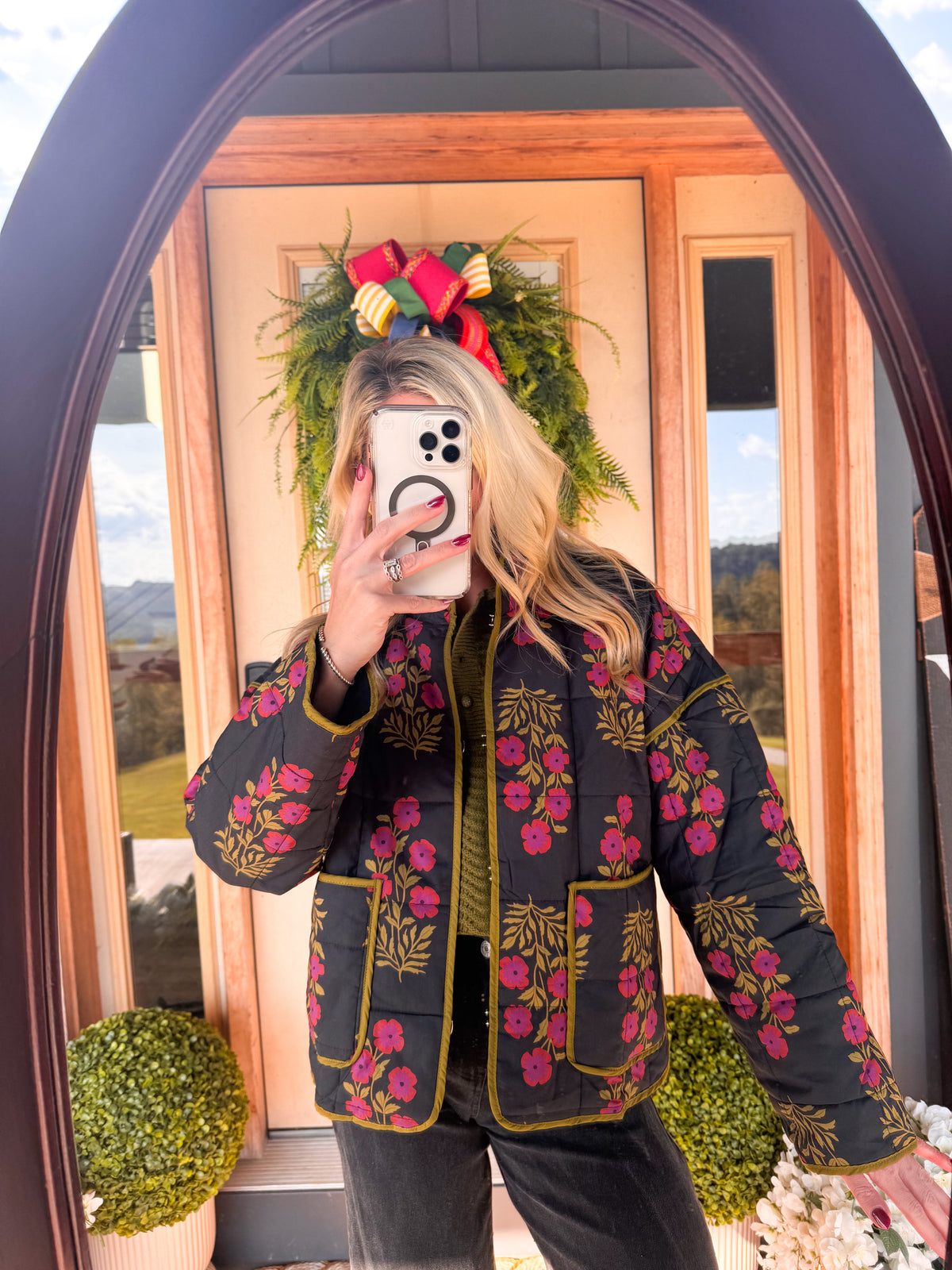 Hazel Floral Quilted Jacket
