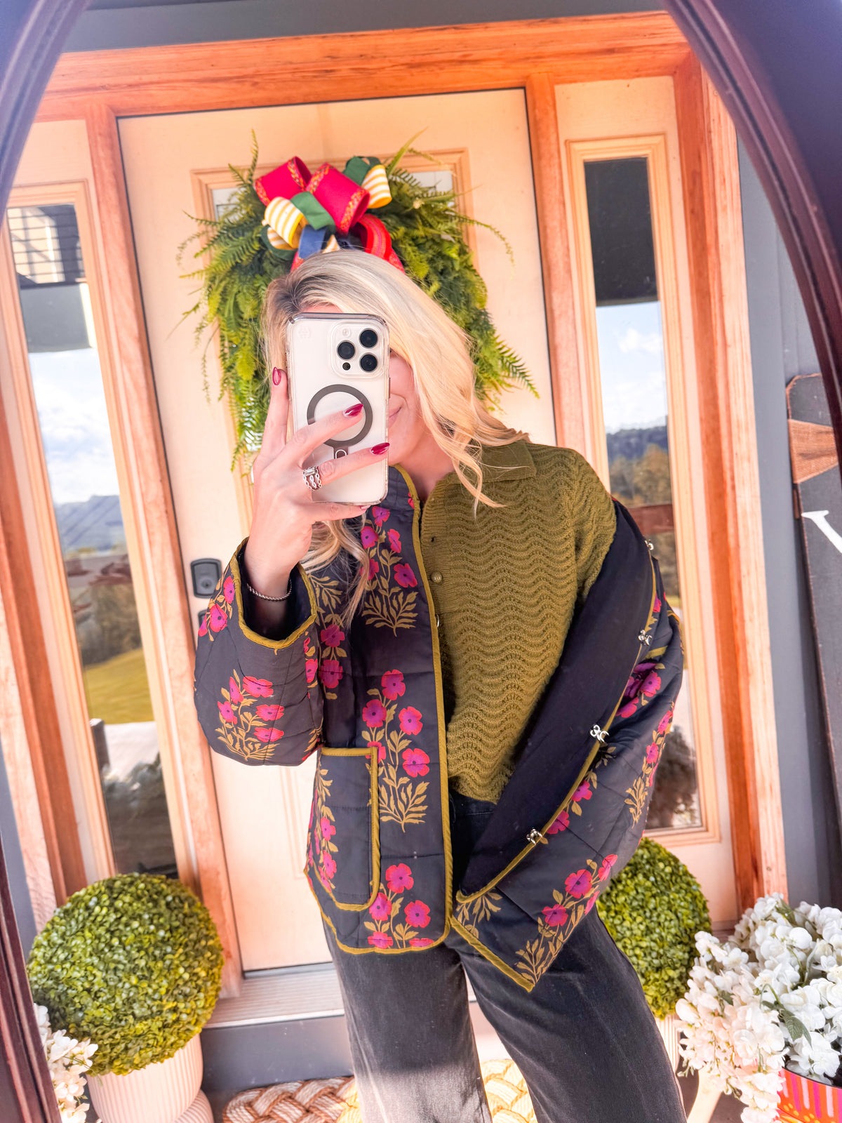 Hazel Floral Quilted Jacket