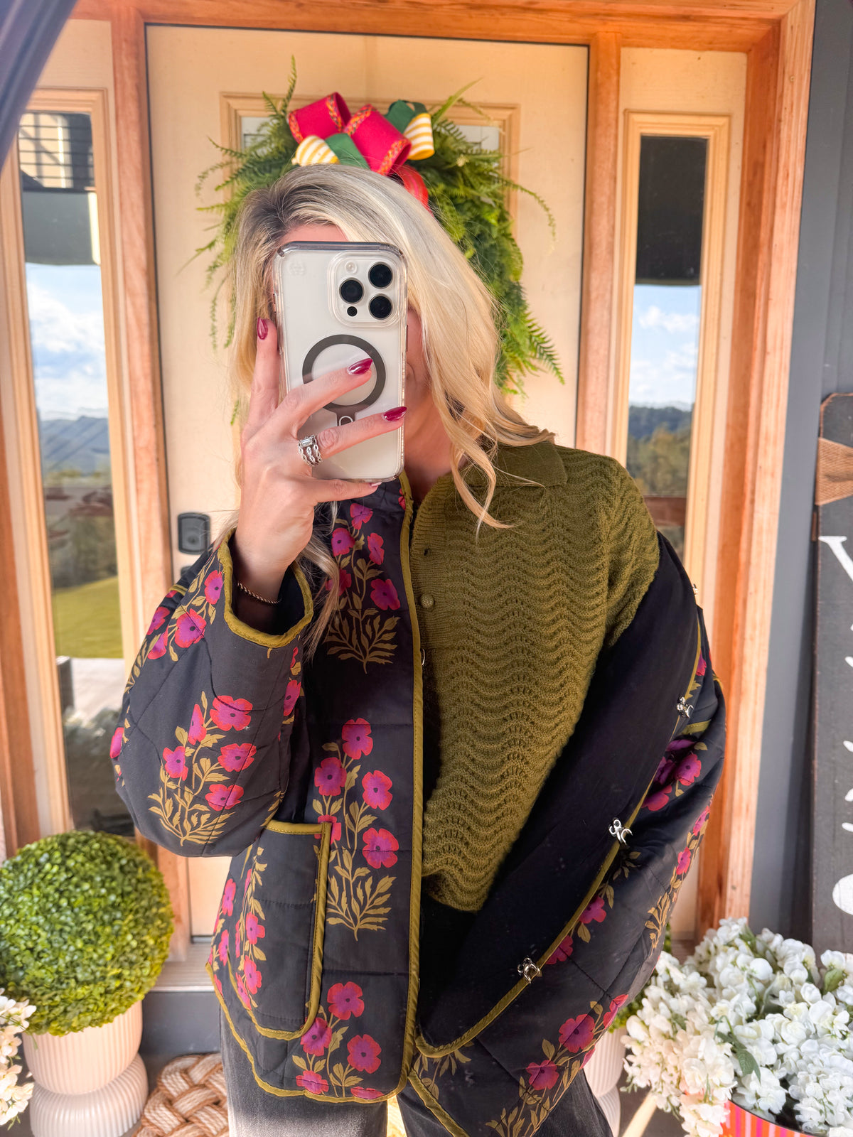 Hazel Floral Quilted Jacket