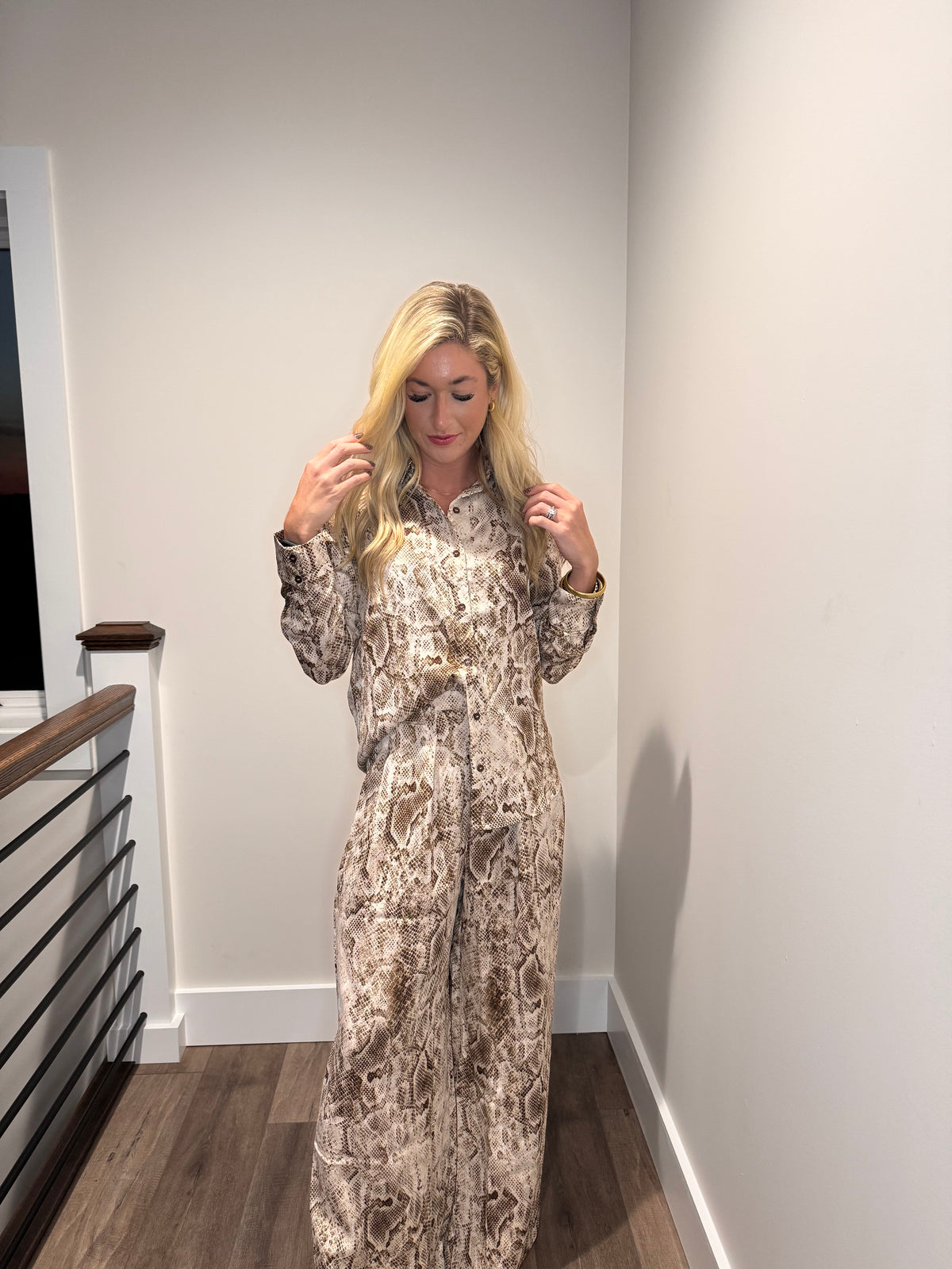 Sleek Snake Print Set