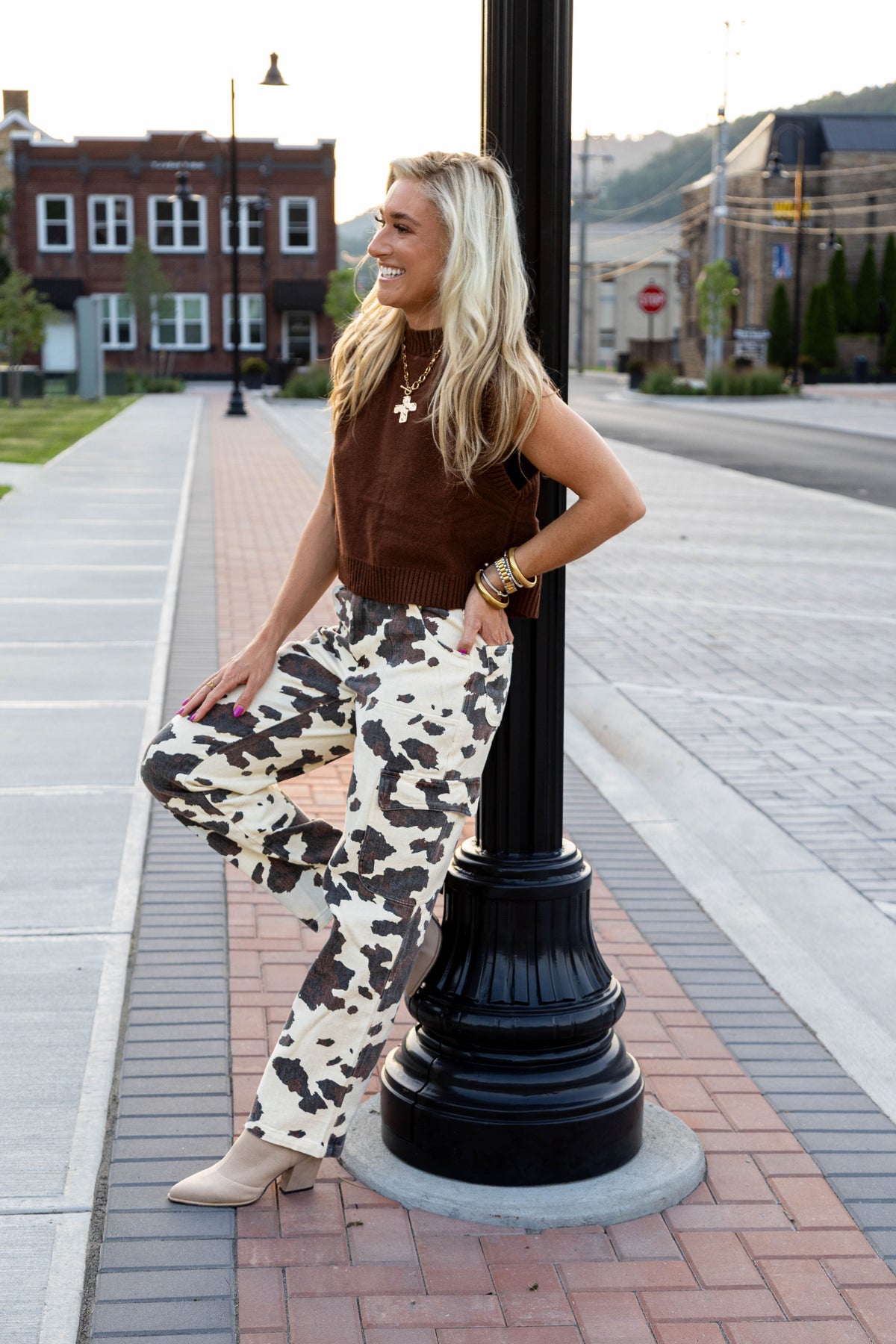 Cocoa Twist Sweater Tank