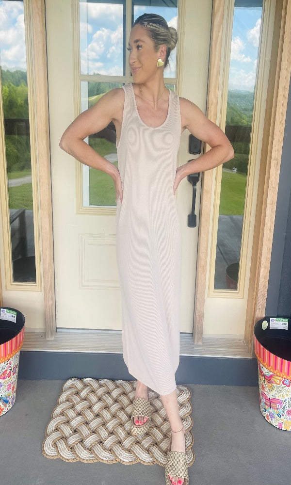 A Little Latte Midi Dress